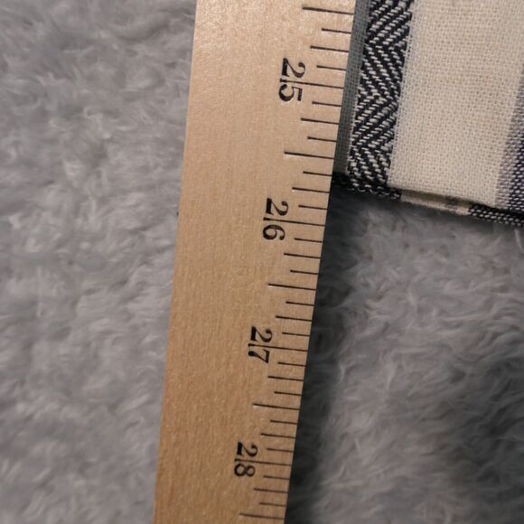 Indigo Rein Pants Womens M Blue Ivory Wide Leg Cropped Linen Blend Pull On Belt - Picture 7 of 9